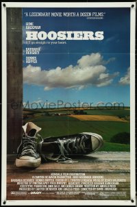 5b1133 HOOSIERS 1sh 1986 best basketball movie ever, Gene Hackman, Dennis Hopper!