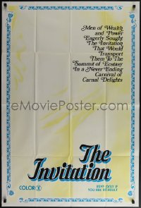 5b1146 INVITATION 1sh 1975 the summit of ecstasy in a never ending carnival of carnal delights!