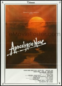 5b0291 APOCALYPSE NOW Italian 1p 1979 Francis Ford Coppola, classic Bob Peak Vietnam War art!