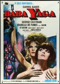 5b0292 BABA YAGA Italian 1p 1973 Iaia art of witch Carroll Baker & sexy dominatrix!