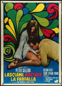 5b0310 I LOVE YOU, ALICE B. TOKLAS Italian 1p 1968 Peter Sellers & Leigh Taylor-Young, Ferrini art!