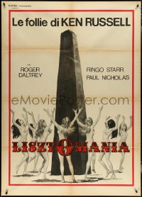 5b0314 LISZTOMANIA teaser Italian 1p 1977 Ken Russell directed, cool different artwork, ultra rare!