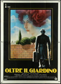 5b0258 BEING THERE Italian 2p 1980 Sellers, directed by Hal Ashby, different art by Casaro!