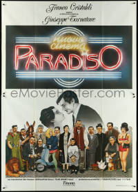 5b0260 CINEMA PARADISO Italian 2p 1989 different art of Philippe Noiret & cast by Cecchini!