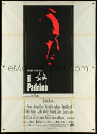 5b0265 GODFATHER Italian 2p R1970s art of Marlon Brando, Francis Ford Coppola crime classic!