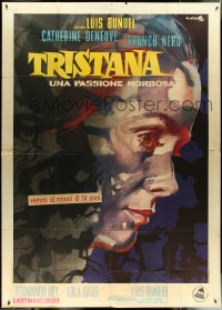 5b0617 TRISTANA Italian 2p 1970 Luis Bunuel, best art of Catherine Deneuve by Averardo Ciriello