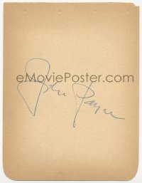 5b0097 JOHN PAYNE signed 5x6 album page 1940s it can be framed with an original or repro still!