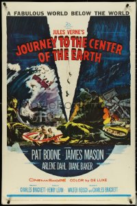 5b1157 JOURNEY TO THE CENTER OF THE EARTH 1sh 1959 Jules Verne fabulous world below the world!