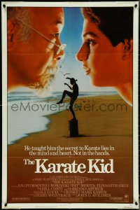 5b1159 KARATE KID 1sh 1984 Pat Morita, Ralph Macchio, teen martial arts classic!