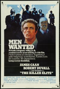 5b1162 KILLER ELITE 1sh 1975 art of James Caan & Robert Duvall, directed by Sam Peckinpah!