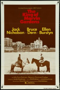 5b1167 KING OF MARVIN GARDENS 1sh 1972 Jack Nicholson in New Jersey, directed by Bob Rafelson!