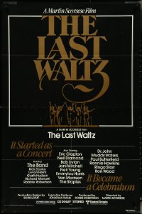 5b1173 LAST WALTZ 1sh 1978 Martin Scorsese, it started as a rock concert & became a celebration!