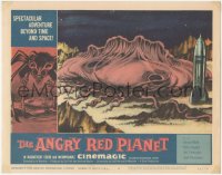 5b0783 ANGRY RED PLANET LC #6 1960 great artwork image of rocket & giant monster on Mars' surface!