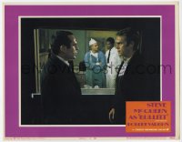 5b0792 BULLITT LC #4 1969 close up of Steve McQueen & Don Gordon in hospital, crime classic!