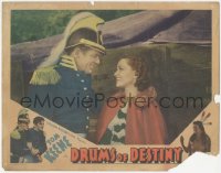 5b0807 DRUMS OF DESTINY LC 1937 great close up of soldier Tom Keene & Edna Lawrence smiling!