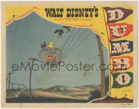 5b0808 DUMBO LC 1941 he's scared on power lines with crows, Walt Disney cartoon classic, ultra rare!