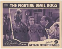 5b0814 FIGHTING DEVIL DOGS chapter 9 LC 1938 masked villain The Lightning, Attack from the Skies!