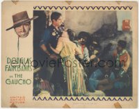 5b0820 GAUCHO LC 1927 sexy Lupe Velez wants to ride with smoking outlaw Douglas Fairbanks, rare!