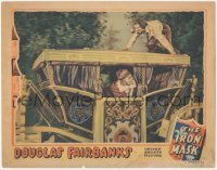 5b0833 IRON MASK LC 1929 Douglas Fairbanks, Sr. as D'Artagnan on top of carriage, ultra rare!