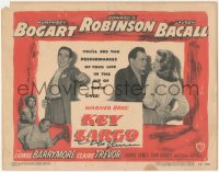 5b0050 KEY LARGO signed TC 1948 by Marc Lawrence, great image of Bogart, Bacall & Robinson!