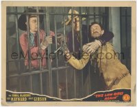 5b0842 LAW RIDES AGAIN LC 1943 Ken Maynard & Hoot Gibson in jail cell steal keys from the guard!