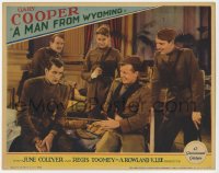 5b0847 MAN FROM WYOMING LC 1930 Gary Cooper is annoyed by Regis Toomey & other soldiers laughing!