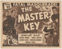 5b0762 MASTER KEY chapter 10 TC 1945 government spy Milburn Stone, Jan Wiley, Fatal Masquerade!