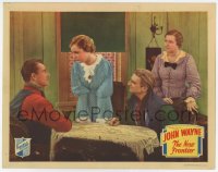 5b0856 NEW FRONTIER LC 1935 young John Wayne helps pretty Muriel Evans & her family, very rare!