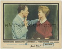 5b0054 OCEAN'S 11 signed LC #2 1960 by Angie Dickinson, who's close up smiling at Frank Sinatra!