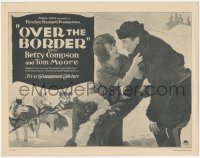 5b0766 OVER THE BORDER TC 1922 Betty Compson & Tom Moore in Canada + cool art of sled dogs, rare!