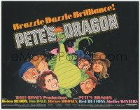 5b0769 PETE'S DRAGON TC 1977 Walt Disney, Helen Reddy, Mickey Rooney, great cast montage art!