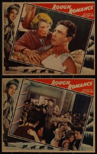 5b0744 ROUGH ROMANCE 2 LCs 1930 cool images of George O'Brien & Helen Chandler, ultra rare!