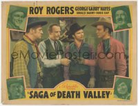 5b0870 SAGA OF DEATH VALLEY LC 1940 Red Barry suspiciously watches Roy Rogers hand over money!