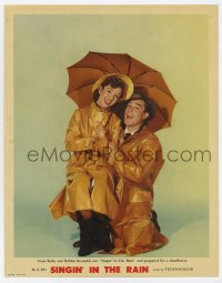 5b0463 SINGIN' IN THE RAIN photolobby 1952 best posed portrait of Gene Kelly & Debbie Reynolds!