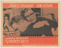 5b0896 VERTIGO LC #3 1958 Alfred Hitchcock, James Stewart is comforted by Barbara Bel Geddes!