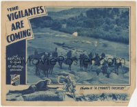 5b0897 VIGILANTES ARE COMING chapter 6 LC 1936 far shot of men on horses, serial, A Tyrant's Trickery!