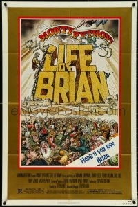 5b1181 LIFE OF BRIAN style B 1sh 1979 Monty Python, Stout art, Graham Chapman, honk if you love him!