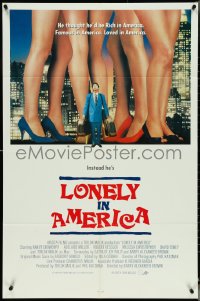 5b1185 LONELY IN AMERICA int'l 1sh 1991 thought he'd be rich, famous and love in America, he was not!