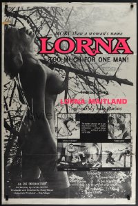 5b1189 LORNA 1sh 1964 sexy Lorna Maitland in Russ Meyer classic, rare super racy style!