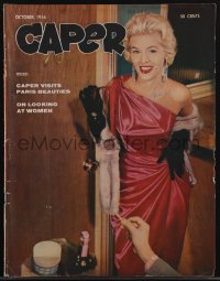 5b0635 CAPER vol 1 no 1 magazine October 1956 color nude centerfold, great cover by Bill Graham!