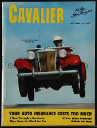 5b0636 CAVALIER vol 1 no 1 magazine November 1952 Top Sports Cars, great Alberto Vargas back cover!