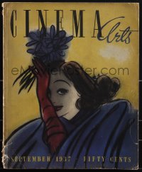 5b0639 CINEMA ARTS magazine September 1937 Joan Crawford by Jaro Fabry, Dead End & much more!