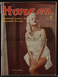 5b1447 HAREM vol 1 no 1 5x8 digest magazine 1957 Jayne Mansfield, beautiful women for beautiful dreams!