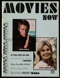 5b0658 MOVIES NOW vol 1 no 1 AND no 2 magazines 1971 premiere edition + advertising & circulation info