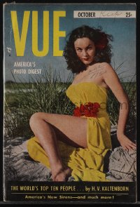 5b1442 VUE vol 1 no 1 5x8 digest magazine 1950 America's New Sirens, World's Top Ten People & more!