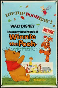 5b1205 MANY ADVENTURES OF WINNIE THE POOH 1sh 1977 and Tigger too, plus three great shorts!