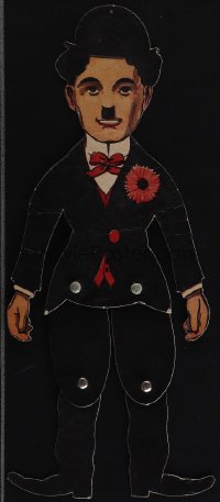 5b1394 CHARLIE CHAPLIN English dancing paper doll 1910s it WILL amuse & mystify your friends, rare!