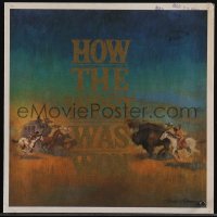 5b0466 HOW THE WEST WAS WON preview invitation 1963 cool different art by Russell E. Roberts, rare!