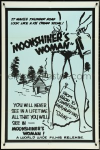 5b1220 MOONSHINER'S WOMAN 1sh 1968 it makes Thunder Road look like a ice cream social, ultra rare!