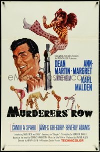 5b1225 MURDERERS' ROW 1sh 1966 art of spy Dean Martin as Matt Helm & sexy Ann-Margret by McGinnis!